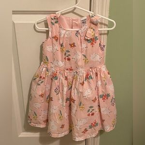 Carters Toddler Baby Easter Bunny Dress Size 18 Months